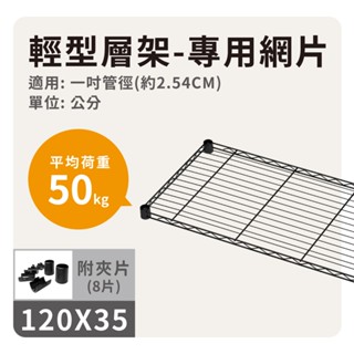 鐵架配件｜層架專用輕型網片 120x35 黑色平均荷重50kg》鐵網 網片 波浪架 置物架 鍍鉻架 鐵力士架 層板
