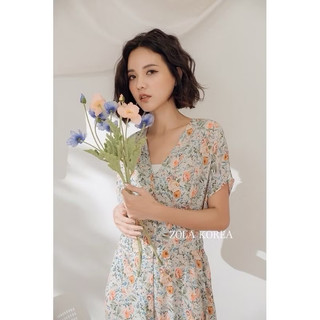 誠可議 zola korea 甜美碎花洋裝 洋裝 度假洋裝