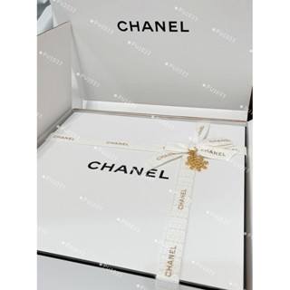 全新現貨 CHANEL 香奈兒 禮物盒 包裝盒 緞帶 緞帶束口袋 棉質布面 抽繩 卡片 DIY
