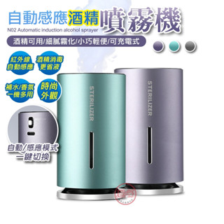 噴霧機 N02感應酒精噴霧機【可用75%酒精 消毒水】極細噴霧 加溼器 香芬機 電動噴霧機[趣嘢]趣野