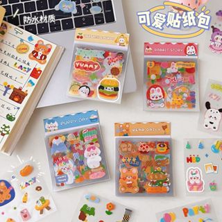 奇奇購物 現貨 可愛貼紙 韓國ins網紅 彩虹小熊 學生 手帳貼紙 行李箱貼紙 diy貼紙 封口貼 手機貼紙 小紅書