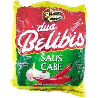 印尼 DUA BELIBIS Chili Sauce Sachet 方便包辣椒醬 24*9g