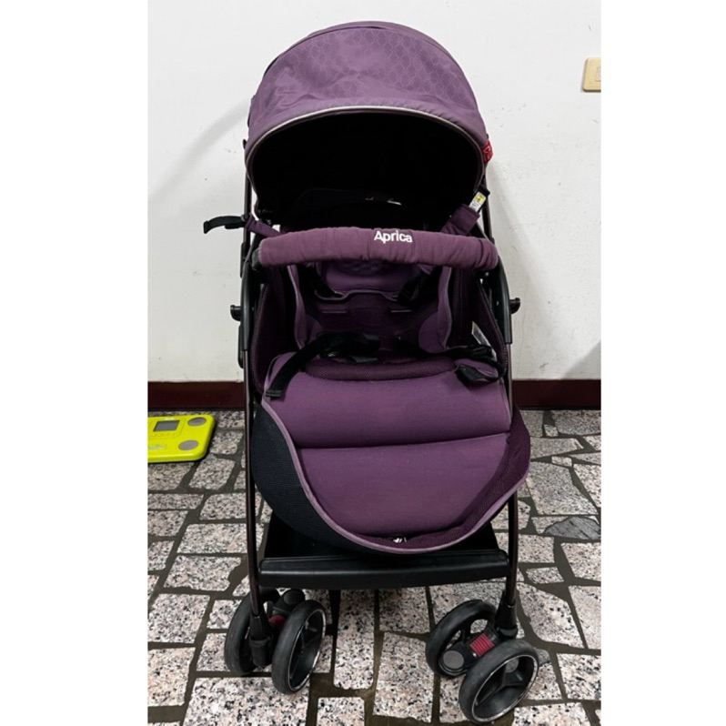 💜二手 Aprica Optia Premium雙向推車紫色💜