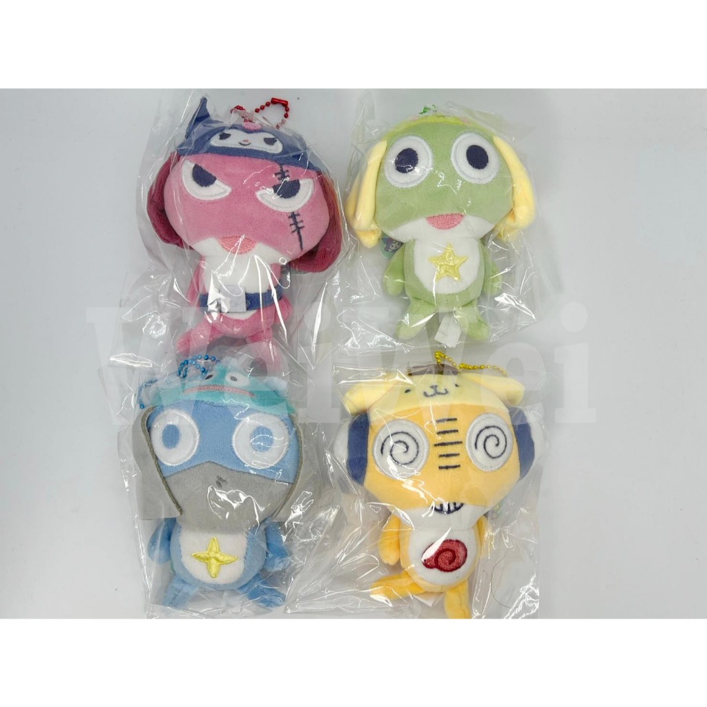 三麗鷗 Keroro 軍曹 聯名 吊飾娃娃 掛件 布丁狗 大耳狗 酷洛米 大眼蛙 人魚漢頓 dororo Giroro