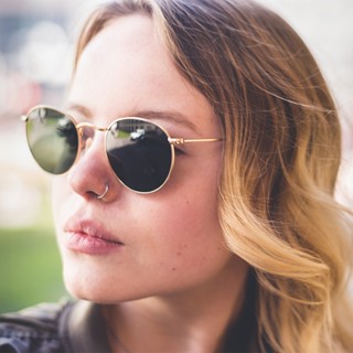 RayBan RB3447 雷朋太陽眼鏡 小臉復古防紫外線金屬圓框墨鏡 男生女生品牌眼鏡【幸子眼鏡】