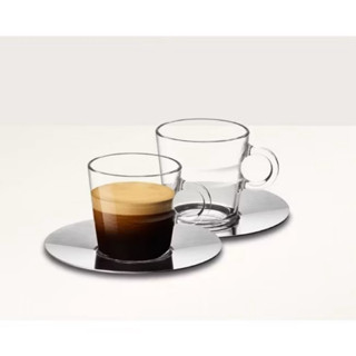 全新 Nespreeso View Lungo/Espresso cups & saucers 咖啡杯盤組（2杯2碟）