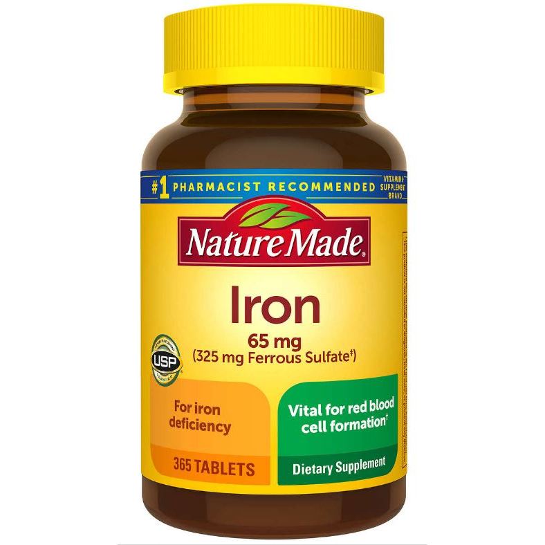 代購美國Costco🛫(2027/08) 萊萃美 鐵 Nature made Iron 65mg，365顆