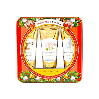 【樂活先知】美國Crabtree&Evelyn瑰柏翠 限量版手部護理套3 件裝鐵盒禮盒