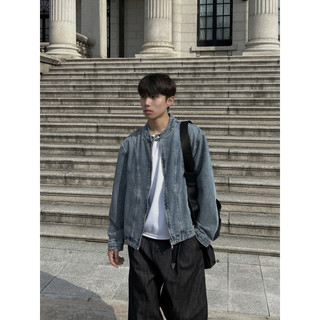 SLC I Legacy curved biker denim jacket / 2color