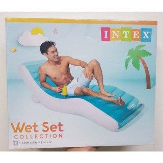 【INTEX】躺椅造型浮具191*99cm 躺椅充氣浮排 漂流躺椅 水上氣墊床 充氣浮床 水上浮島 戶外充氣躺椅