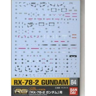 BANDAI 鋼彈專用水貼紙 084 1/144 RG RX-78-2鋼彈用 水貼紙 東海模型