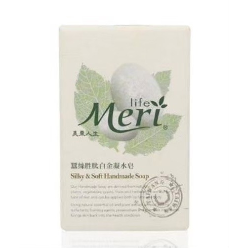 衫時光♥  蠶絲胜肽白金凝水皂 135g/顆 蠶絲皂 蠶絲胜肽皂 香皂 衫蒔光