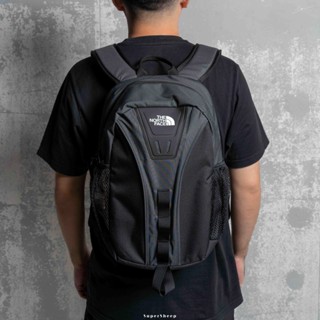 The North Face Y2K 素色 Logo 水壺袋 筆電夾層 後揹包 黑