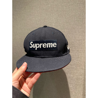 九成新 supreme 絕版 經典 logo 帽 棒球帽 帽子 五分割帽 腳踏車帽 潮帽 外出帽