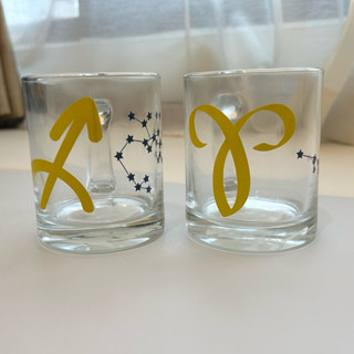 *二手全新* 臺玻 玻璃馬克杯 星座杯 350c.c.