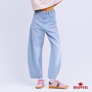 BRAPPERS 女款 Boy friend系列-九分錐形牛仔褲-淺藍