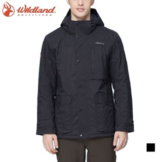 【WILDLAND 荒野】男Polartec中空輕量防水外套 登山風雨衣 戶外機能夾克 0B12910-54 黑