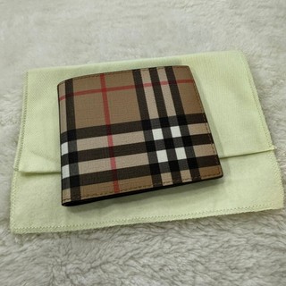 【博柏利｜全新】現貨 BURBERRY 短夾 經典款 格紋 滿版 錢包 八卡 送禮｜Little Bee 小蜜蜂精品