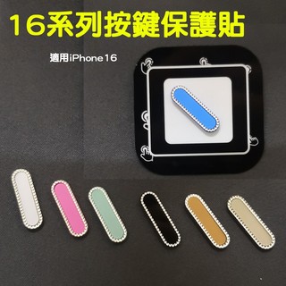 按鍵保護貼 觸控按鍵 相機按鍵貼 防刮按鍵 16系列相機保護按鍵 靈動相機按鍵貼 適用iPhone16系列 撞色保護鍵