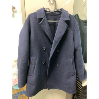 Uniqlo 全新藍色羊毛大衣 歐版 XS 原價一百歐