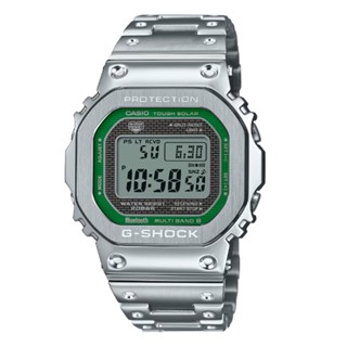 CASIO 卡西歐(GMW-B5000D-3) G-SHOCK 太陽能 電波藍芽 全金屬方形電子錶-綠