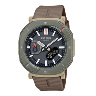 CASIO 卡西歐 (PRJ-B001-5) PRO TREK 太陽能藍芽 耐低溫 旋轉錶圈輕巧戶外雙顯錶-綠