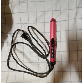 澤妮官 二合一迷你直捲陶瓷電棒（2代）桃紅
