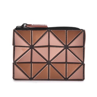 ISSEY MIYAKE三宅一生BAO BAO亮面3x4拉鍊零錢包(棕色)390656-44｜GoBrand購名牌