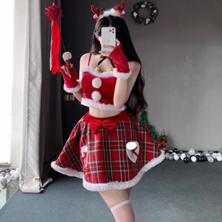 °• •°🫧現貨🫰 小鹿亂撞 聖誕節服裝COS麋鹿制服套裝甜美少女跨年派對主播服聖誕服 聖誕裝 聖誕S29