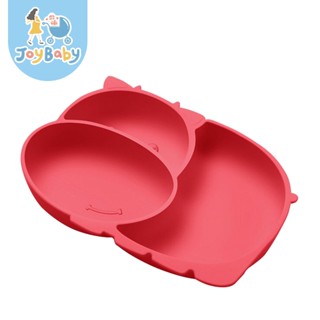 JOYBABY 寶寶餐具 矽膠分隔餐盤附湯匙組 分隔盤 吸盤式分隔碗 湯匙