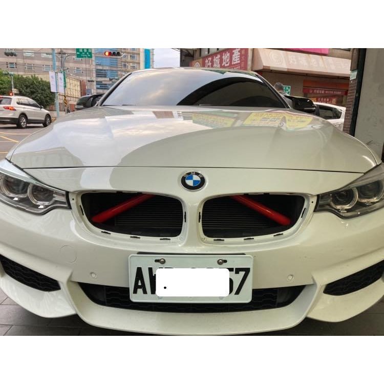 寶馬 BMW F32 F33 F36紅色鼻毛 420水箱罩橫桿 428紅鼻毛 435中網鼻毛