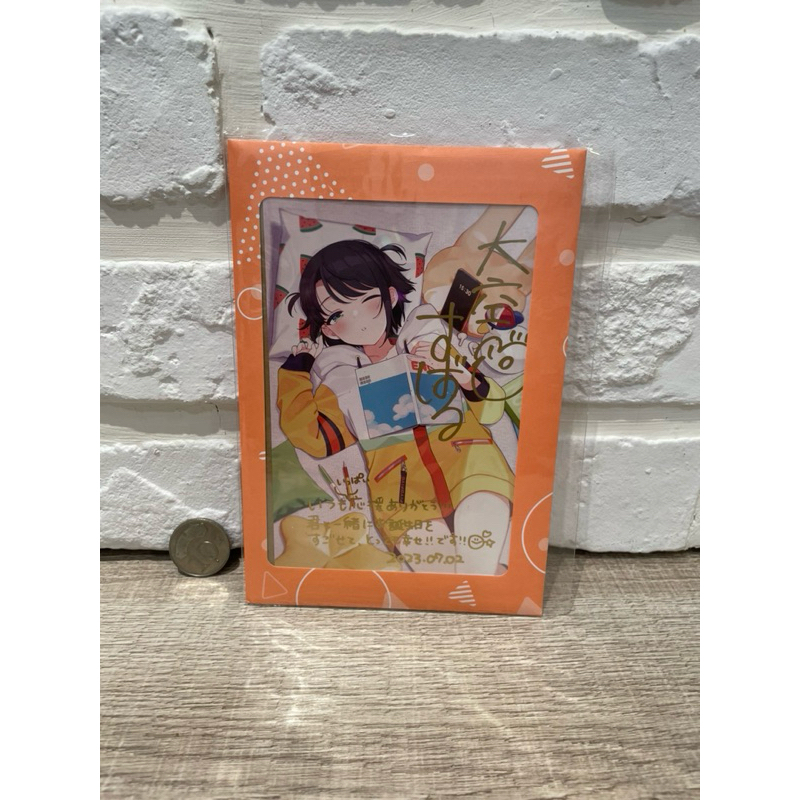 ★Hololive★現貨 免運 大空昴 大空スバル 誕生日紀念 2023 親簽 親筆 直筆 明信片 大空警察 大空鴨