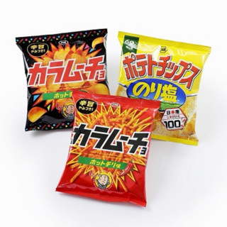 | 現貨 |日本 湖池屋 日本境內版 咔辣姆久 勁辣唐辛子 大辣極辛口味薯條 隨身包 … 海苔鹽 洋芋片
