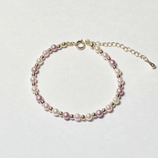 Cindy jewelry/珍珠美人魚 水晶珍珠串珠手鍊 採用施華洛世奇水晶珍珠 珍珠手環 水晶手環 串珠手環