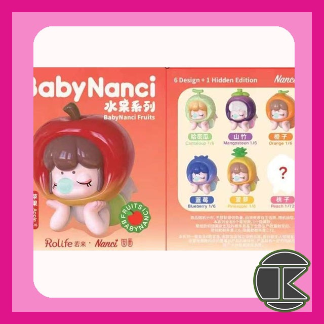 【1月預購】Baby Nanci水果系列二代迷你盲盒 Q版角色 收藏擺飾 一中盒6入｜愛蛋客