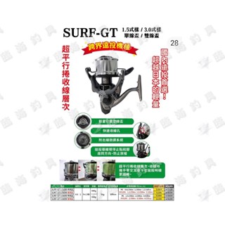 ★臨海釣具旗艦館★24H營業 EVO 海力士 SURF-GT 遠投捲線器 沉底捲線器 紡車捲線器