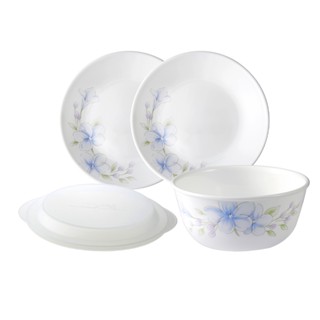 【美國康寧 CORELLE】 春晨藍花3件式單人餐具組-D02