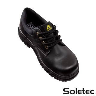 全新 Soletec超鐵真皮氣墊鞋帶款國民安全鞋25號 防穿刺 防潑水 耐電壓
