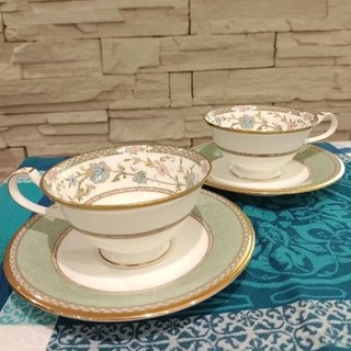 Noritake 日本製 骨瓷咖啡杯盤組