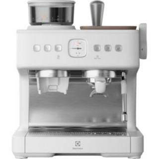 【Electrolux 伊萊克斯】3公升極致美味700 半自動義式咖啡機(奶霜白) E7EC1-610W/現貨免運