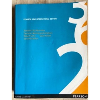 快速出貨 Statistics for Business Decision Making and Analysis