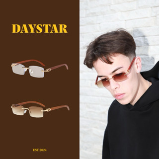 【DAYSTAR】RIMLESS GLASSES G02 木質無框眼鏡 無度數 眼鏡框 無框 嘻哈 歐美 細框眼鏡