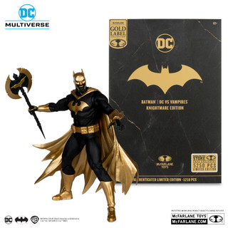 玩具研究中心 現貨 麥法蘭 DC 7吋 蝙蝠俠 DC VS VAMPIRES 惡夢 金標