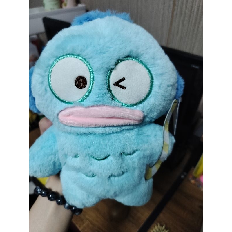 醜魚漢頓布偶娃娃全新