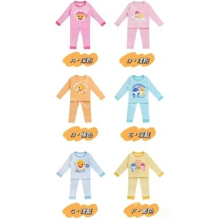 韓國代購🇰🇷預購 pinkfong Babyshark 鯊魚寶寶 長袖套裝 上衣+長褲 睡衣 保暖上衣 睡褲 內衣
