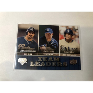 2009 Upper Deck Adrian Gonzalez / Jake Peavy / Brian Giles