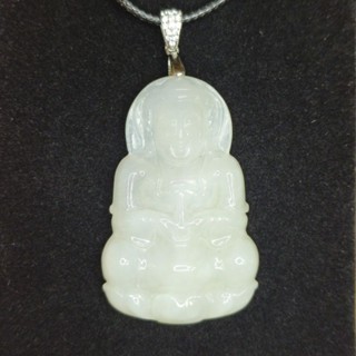 玉貴人…天然芙蓉種寶瓶觀世音翡翠玉墜，特價.