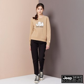 JEEP 女裝 工裝風多口袋率性長褲-灰色