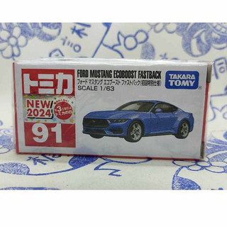 (現貨) Tomica 2024 新車貼 91 Ford Mustang Ecoboost Fastback 初回