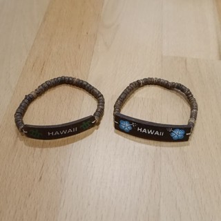 Hawaii 夏威夷 椰子殼手環 手飾 飾品 海龜 花